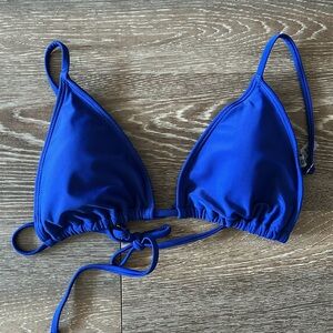 NWT blue bikini top size large forever 21